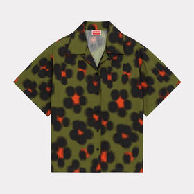 KENZO 高田贤三 女士棉质徽标印花方形短袖衬衫 混色 FD52 CH081 9A3 50