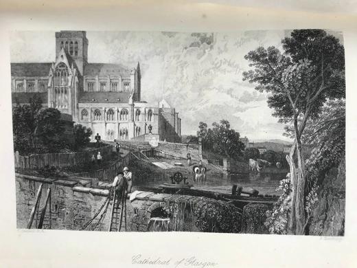 1871年 司各特《罗布·罗伊》 约7幅版画插图 漆布精装32开 商品图4