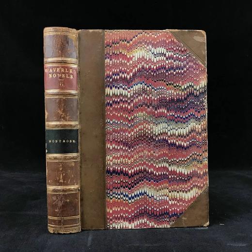 1871年 司各特《蒙特罗斯传奇》 约6幅版画插图 真皮精装32开 商品图0