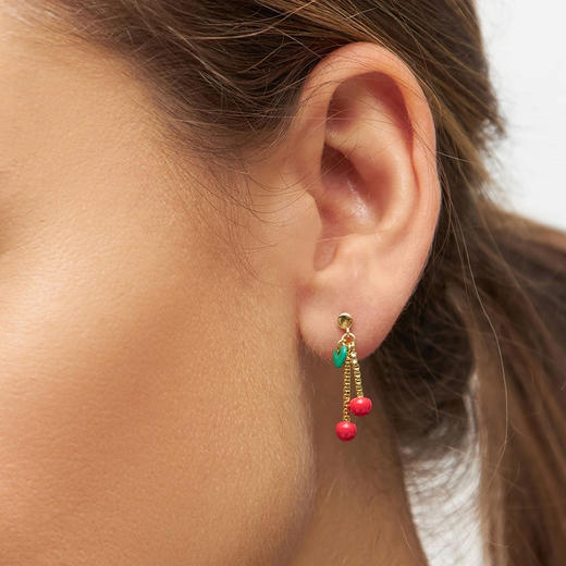 北京仓｜LULU Copenhagen-Cherry-耳环 (单只)［丹麦设计师］ 商品图1