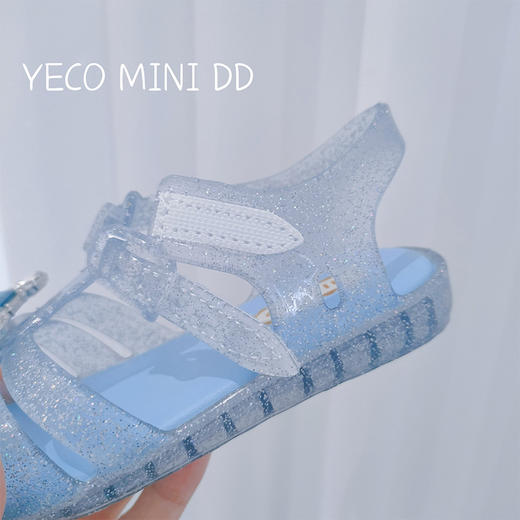 女童公主鞋2023夏季新款鞋小女孩爱莎水晶鞋儿童软底凉鞋单鞋女 商品图3