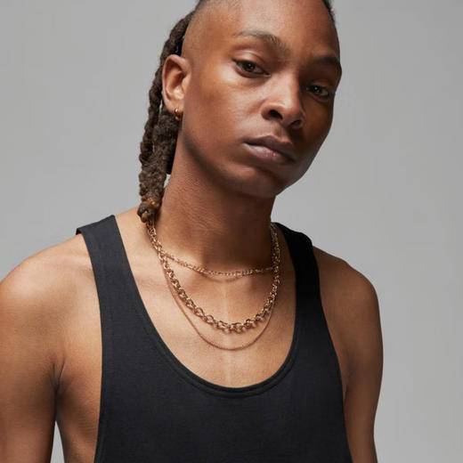 【库存有限 无货将做退款】Nike/耐克Jordan背心男子篮球运动训练透气圆领无袖T恤DX9586-010 商品图2