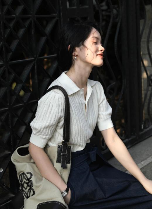 女反领露空上衣8665 商品图6