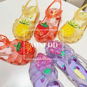 儿童凉鞋女童鞋2023春夏款宝宝软底单鞋中大童包头鞋女宝宝公主鞋