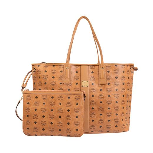 MCM 女士双面印花单肩手提包菜篮子托特包子母包 礼物送女友 10505 商品图0