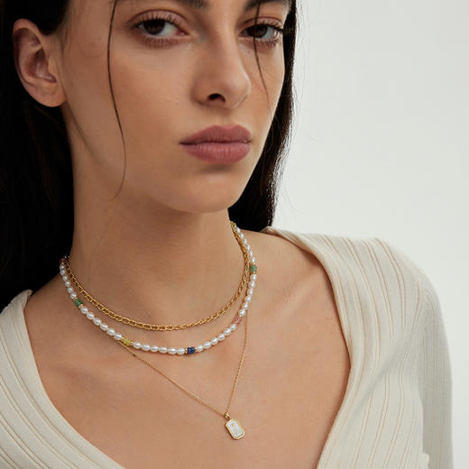 ARSIS【秘密花园】撞色米珠串珠项链轻奢小众精致项链  商品图5