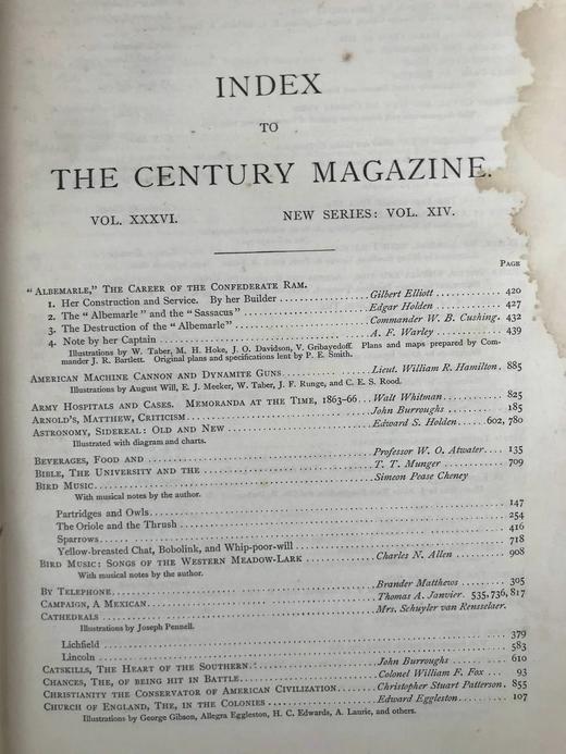 1888年5月-1888年10月 世纪杂志 数百幅插图 漆布精装16开 商品图5