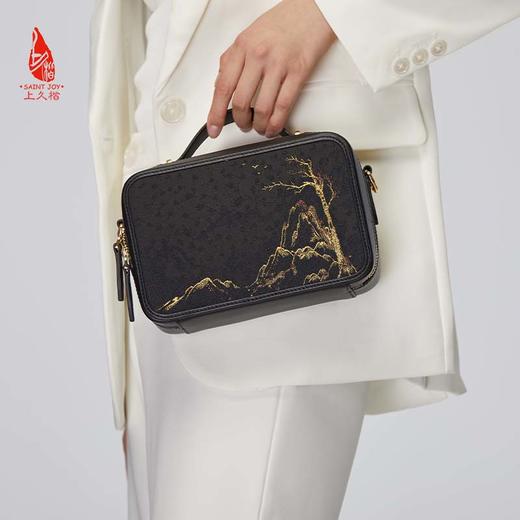 SAINTJOY/上久楷 宋锦斜背包 松雁金山来  BWW22A1602 商品图3