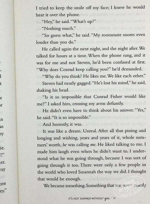 【中商原版】没有你就不是夏天 我变漂亮的那个夏天系列2 英文原版 It s Not Summer Without You Jenny Han 商品图7