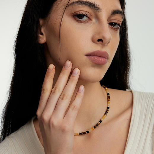 严选 | ARSIS 秘密花园 虎眼财运串珠项链/手链 复古原创 赠：花花发卡 商品图1