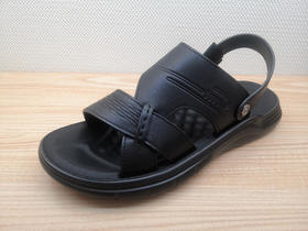 2022夏季新款豪行真皮舒适休闲男鞋12251807时尚平底沙滩凉鞋正品