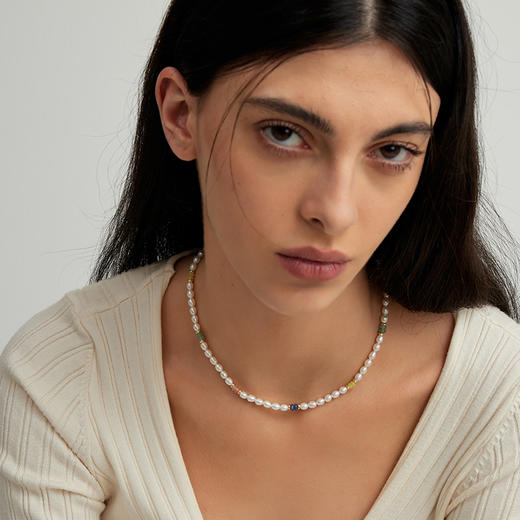 ARSIS【秘密花园】撞色米珠串珠项链轻奢小众精致项链  商品图2