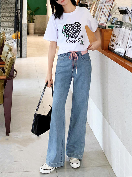 女牛仔直筒裤83725 商品图1