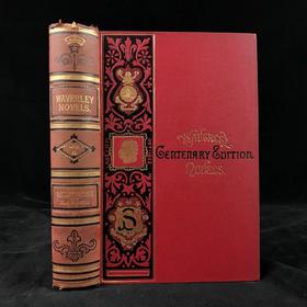 1871年 司各特《蒙特罗斯传奇》 约6幅版画插图 漆布精装32开