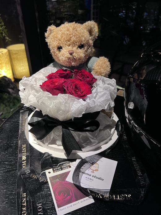 {抱抱熊花束蛋糕} 商品图1