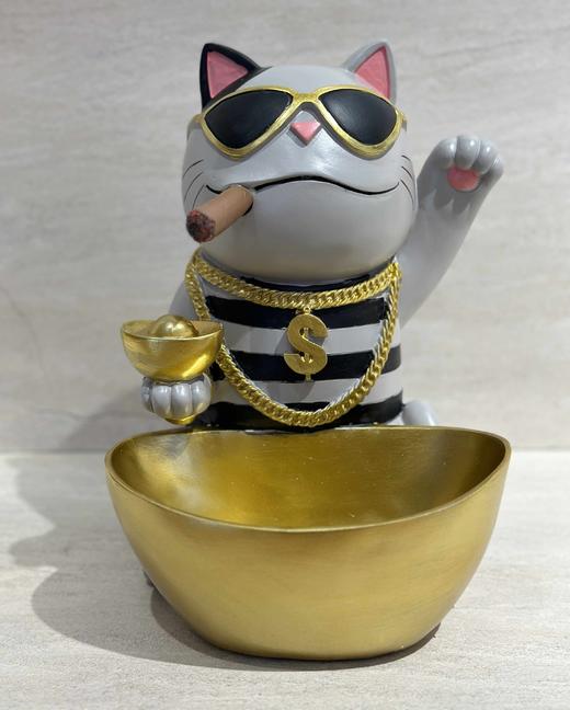 J-HSH-AX04F113-2 绘生活 发财猫金元宝收纳 商品图0