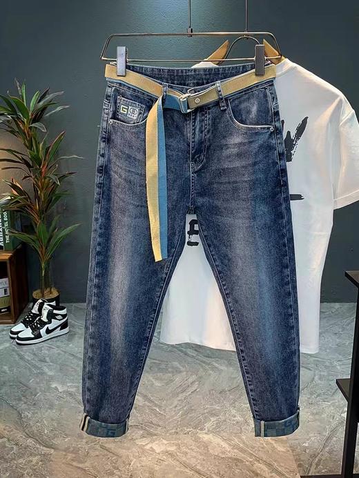 印自男装牛仔短裤211252001501 商品图0