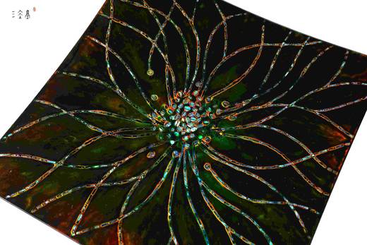 三希堂  流霞系列  蝴蝶星空大漆壶承 商品图3