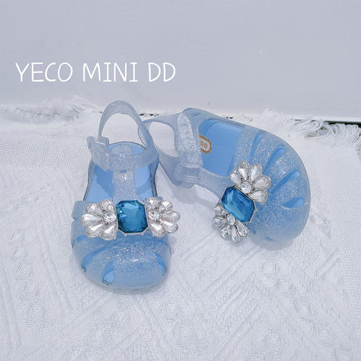女童公主鞋2023夏季新款鞋小女孩爱莎水晶鞋儿童软底凉鞋单鞋女 商品图2