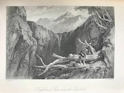 1871年 司各特《中洛锡安之心》 约7幅版画插图 漆布精装32开 商品图11