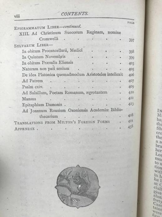 约19世纪后期 弥尔顿诗集 约7幅版画插图 全真皮精装32开 商品图6