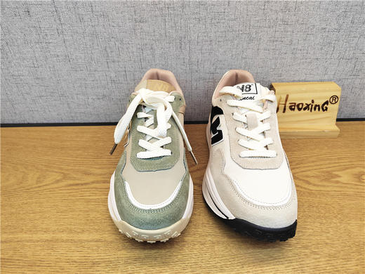 2022豪行春季新款22125815真皮时尚休闲低跟运动女鞋单鞋专柜正品 商品图2