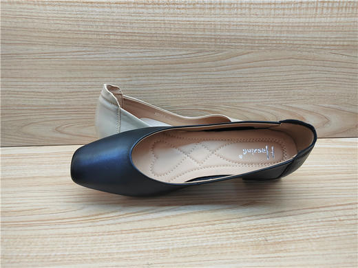 2022夏季新款豪行真皮舒适休闲女鞋22226075时尚浅口平底单鞋正品 商品图4