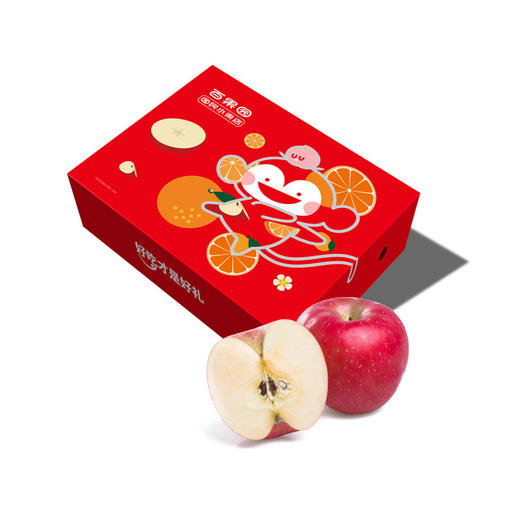 PAGODA百果园 东方红苹果9粒礼盒装（单果重约250g，净重4.5斤） 商品图4