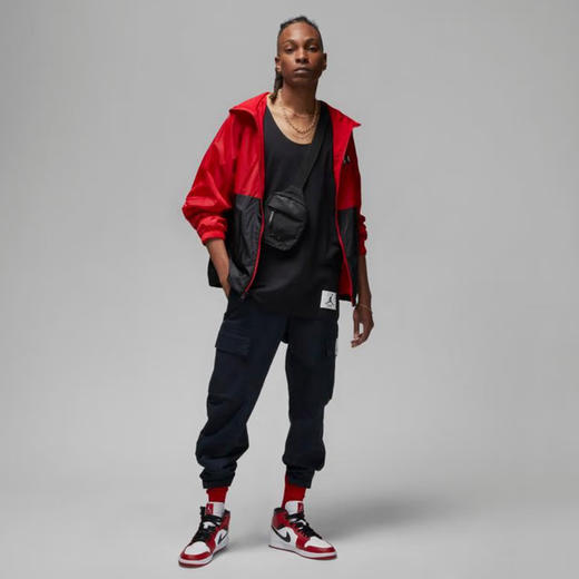 【库存有限 无货将做退款】Nike/耐克Jordan背心男子篮球运动训练透气圆领无袖T恤DX9586-010 商品图3