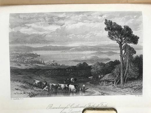 1871年 司各特《修道院长》 约6幅版画插图 漆布精装32开 商品图7