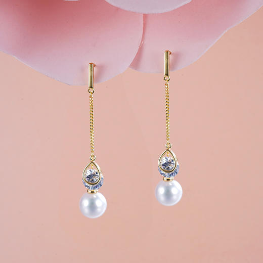 子佩集S925银珍珠耳钉【XXEH114】镀金2305 商品图2