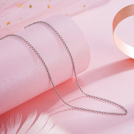 子佩集S925银O字项链【AG081-18】搭配链2305 商品图1