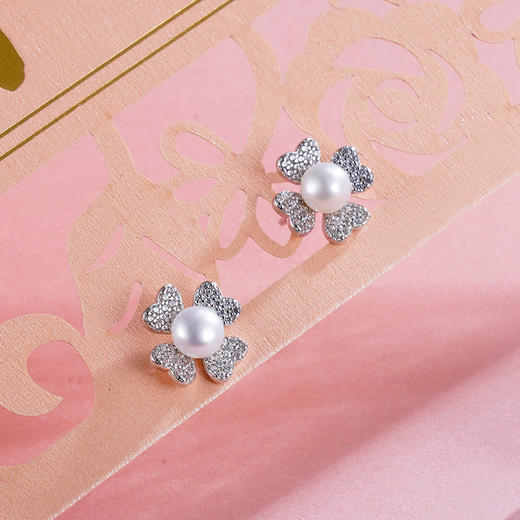 子佩集S925银珍珠耳钉【EM2585-XF】2305 商品图5