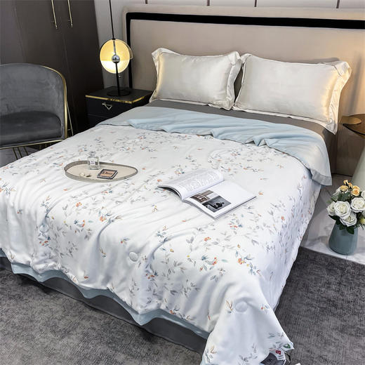 【下架】自然醒50支天丝夏凉被可水洗可机洗天丝夏被空调被子丝棉被芯夏天薄款KY 商品图4