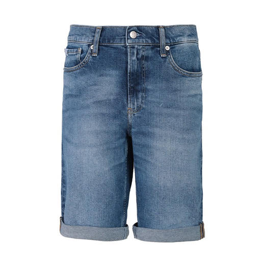 卡尔文·克莱恩（Calvin Klein）CK牛仔短裤男士夏季卷边时尚简约休闲短裤 11480 商品图0