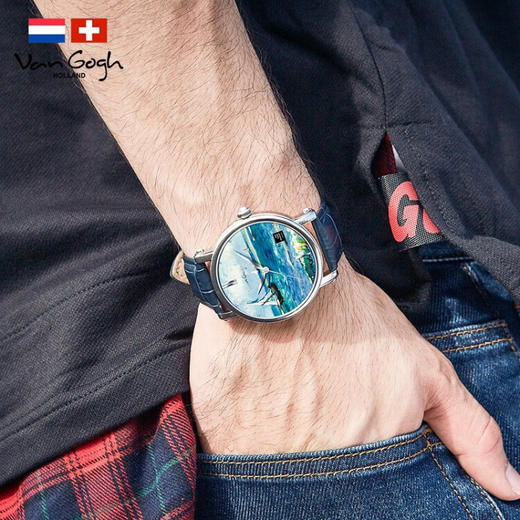 梵高（VanGogh）瑞士手表男-海景 商品图2