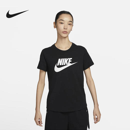 【小码特惠】Nike/耐克女子印花T恤夏新款纯棉休闲轻便柔软透气短袖DX7907-010 商品图0