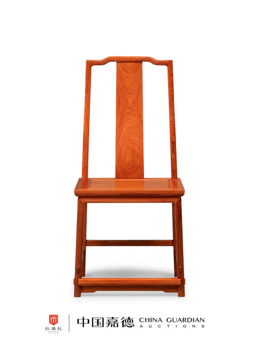 红桥红  家具严选  缅甸花梨（大果紫檀）【素面 S背 不出头 餐椅】 商品图0