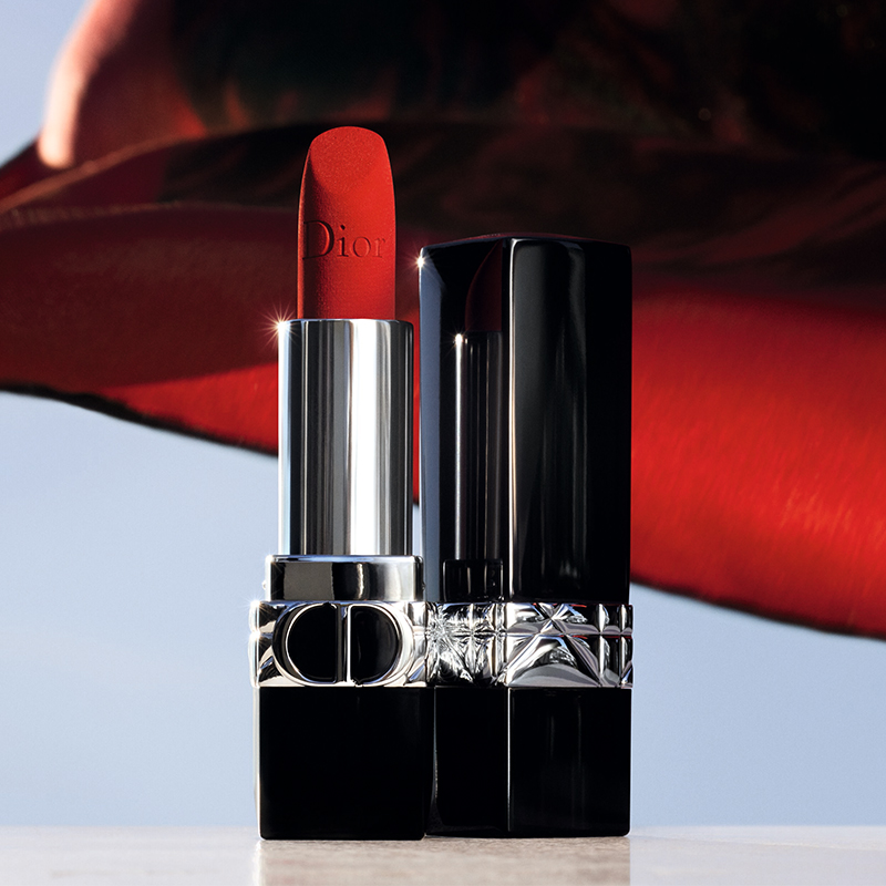 【新年礼物】迪奥Dior口红烈艳蓝金999 缎光唇膏正红3.5g