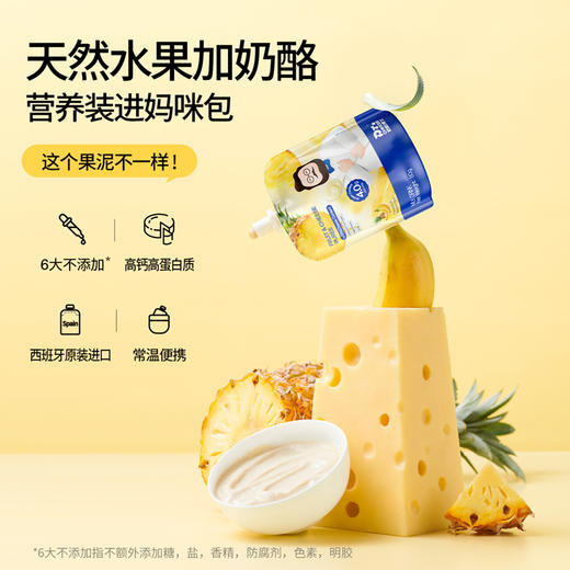 鱼sir【奶酪博士】水果奶酪泥80g/1袋 商品图1