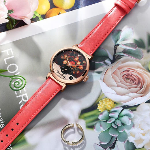 梵高（VanGogh）瑞士手表-日内瓦系列女款-紫苑和夹竹桃 商品图2