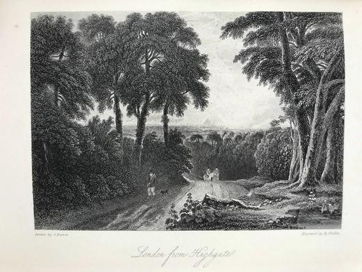 1871年 司各特《罗布·罗伊》 约7幅版画插图 漆布精装32开 商品图5