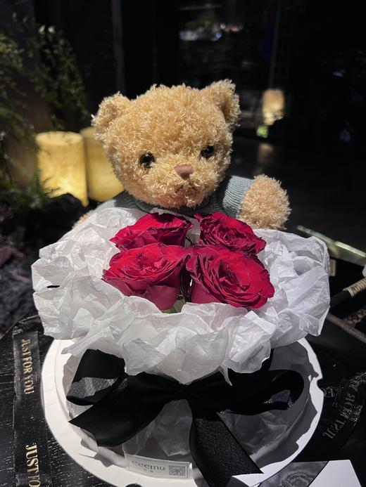 {抱抱熊花束蛋糕} 商品图0