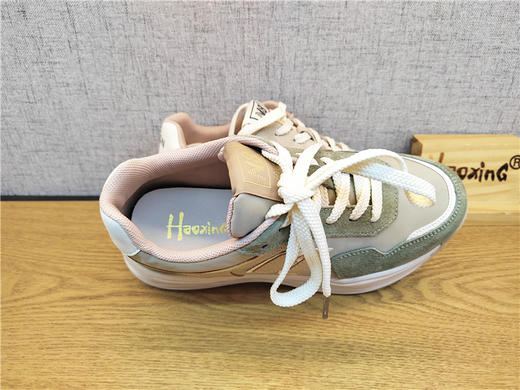 2022豪行春季新款22125815真皮时尚休闲低跟运动女鞋单鞋专柜正品 商品图4