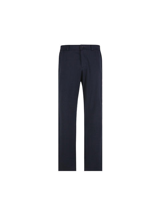 callisto藏青微泡肌肤棉混纺休闲裤 SSCPW218T 商品图0