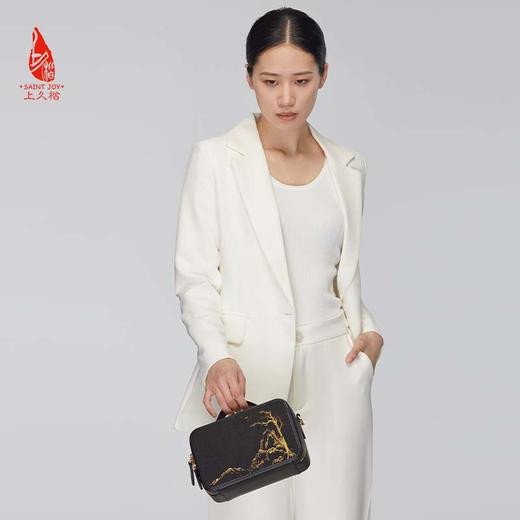 SAINTJOY/上久楷 宋锦斜背包 松雁金山来  BWW22A1602 商品图5