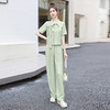 HRWY89699 2023夏季新款修身显瘦时尚洋气质高级小香风套装两件套裤 商品缩略图0