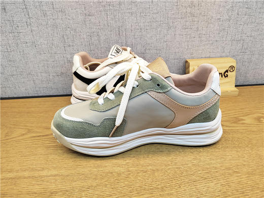 2022豪行春季新款22125815真皮时尚休闲低跟运动女鞋单鞋专柜正品 商品图1