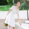 夏季法式气质，方领泡泡袖收腰时尚洋气修身显瘦连衣裙HR-WHF66159 商品缩略图7
