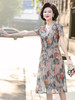 Udia中年女装 新颖设计 经典版型 夏季闭眼入连衣裙 端庄气质显年轻 商品缩略图1